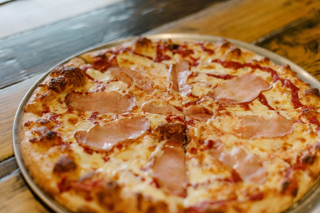 Photo of Canadian bacon pizza